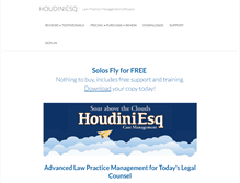 Tablet Screenshot of houdiniesq.com